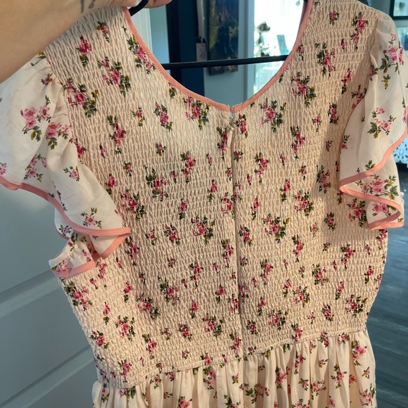 Ivy City Co Pink Ruched Tiered Sundress - Picture 8 of 8